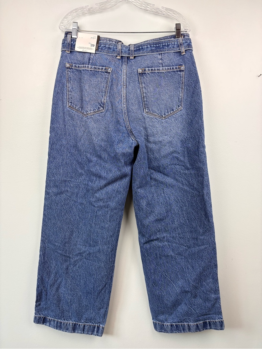 NWT Kancan Finn Ultra High Rise Wide Leg Jeans Belted Rigid Sz 11 or 29 - Picture 13 of 16